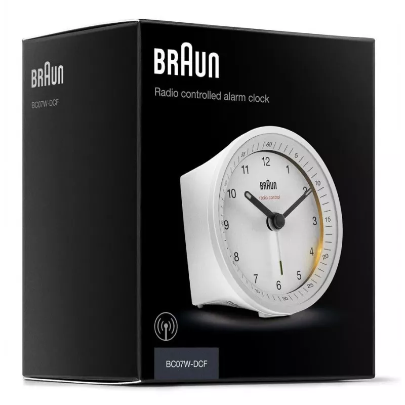 Braun BC07W-DCF Quarzwecker Weiß