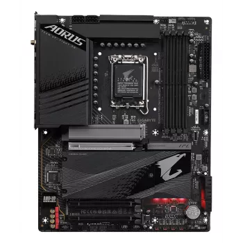 GIGABYTE Z790 AORUS ELITE AX Mainboard - Unterstützt Intel Core 14. Generation, 16*+2+1 Phasen Digital VRM, bis zu 7600 MHz DDR5 (OC), 4x PCIe 4.0 M.2, Wi-Fi 6E, 2,5 GbE LAN, USB 3.2 Gen 2x2