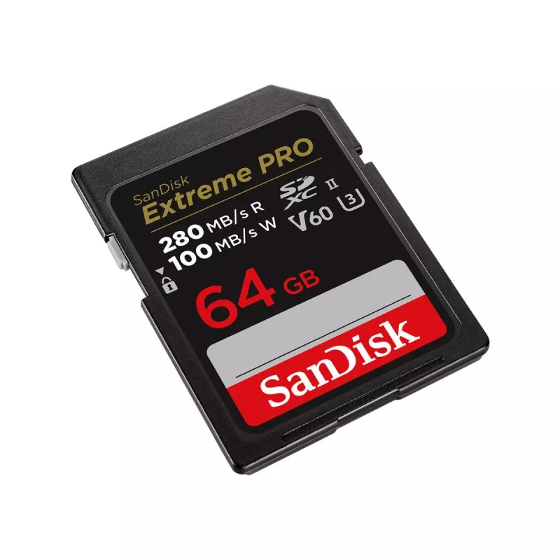 WESTERN DIGITAL SanDisk PRO 64GB V60 UHS-II SD-Karten 280/100MB/s V60 C10 UHS-II