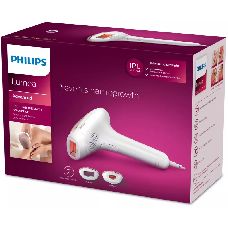 Philips Lumea Advanced SC1997/00 IPL - Haarentfernungsgerät, IPL (Home Pulsed Light), Gold, Weiß, 15 min, 1 min, 1 min, 1 min