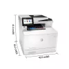 HP Color LaserJet Pro MFP M479fnw, Drucken, Kopieren, Scannen, Faxen, E-Mail, Scannen an E-Mail/PDF; 50-Blatt ungekrümmter ADF
