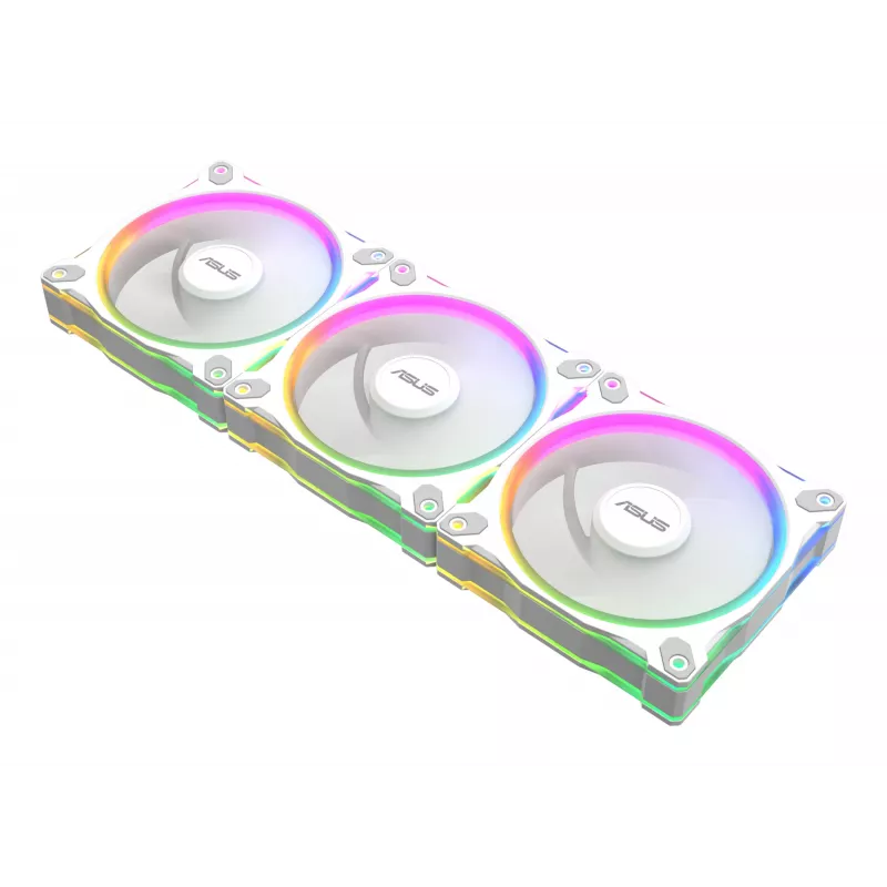 Gehäuselüfter ASUS Prime MR120 120 mm 1600 RPM Weiß (3er-Pack, LED, 58 CFM, 23 dB)