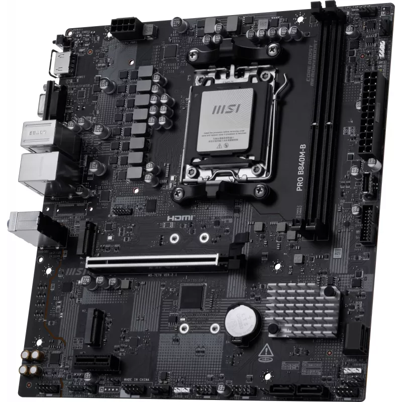 MSI PRO B840M-B Mainboard AMD B840 Sockel AM5 micro ATX