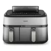 Philips 5000 series NA555/00 Fritteuse Doppel 9 L Stand-alone 2750 W Heißluftfritteuse Silber