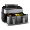 Philips 5000 series NA555/00 Fritteuse Doppel 9 L Stand-alone 2750 W Heißluftfritteuse Silber
