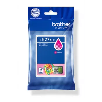 Brother Original LC527XLM Tintenpatrone mit hoher Reichweite - Magenta, Hohe (XL) Reichweite, Magenta, Pigmenttinte, 1 Stck., 2000 Seiten, Einzelpack
