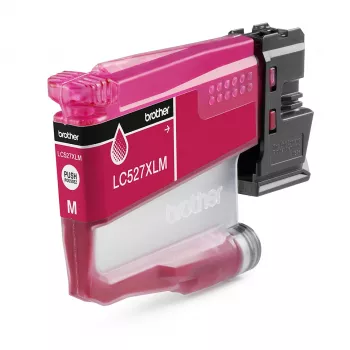 Brother Original LC527XLM Tintenpatrone mit hoher Reichweite - Magenta, Hohe (XL) Reichweite, Magenta, Pigmenttinte, 1 Stck., 2000 Seiten, Einzelpack