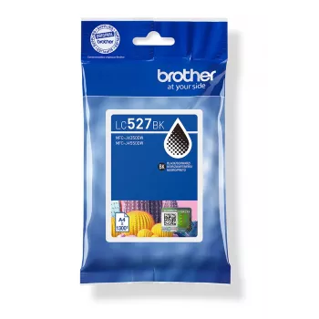 Brother Original LC527BK Tintenpatrone - Schwarz, Schwarz, pigmentbasierte Tinte, 1 Stück, 1300 Seiten, Einzelpack