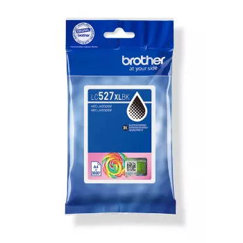 Brother Original LC527XLBK High-Yield-Tintenpatrone – Schwarz, High (XL) Yield, Schwarz, pigmentbasierte Tinte, 1 Stk., 3000 Seiten, Einzelpack
