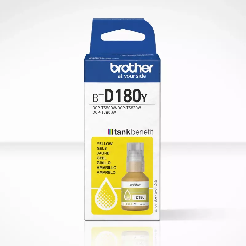 Brother BTD180Y Gelb Original Tintenflasche