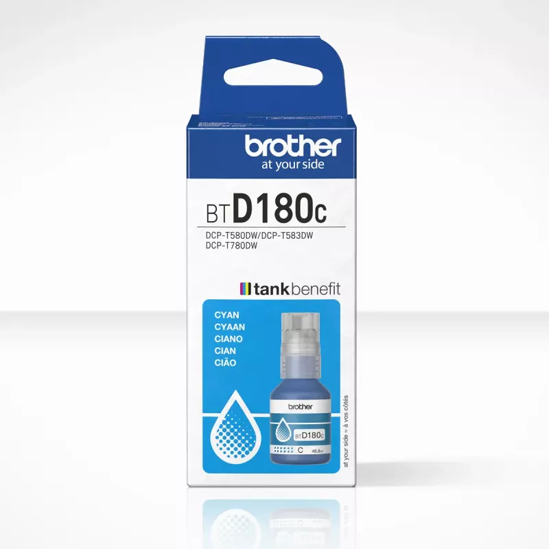 Brother BTD180C Cyan Original Tintenflasche
