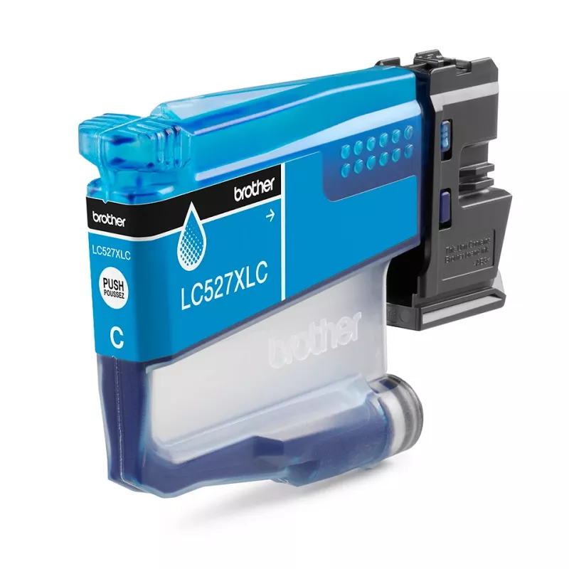 Tintenpatrone Brother LC527XLC Cyan hohe Reichweite (pigmentbasiert, 2000 Seiten, Einzelpack)