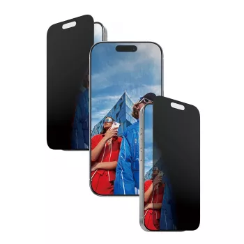 PanzerGlass ® 2-Way Privacy Screen Protector iPhone 17 | iPhone 16 Pro | Ultra-Wide Fit mit EasyAligner