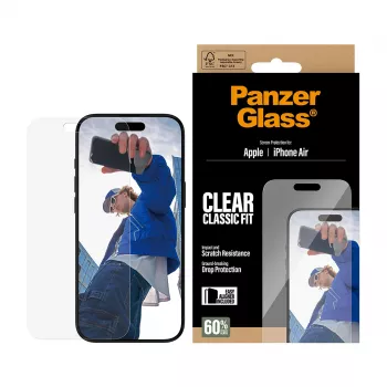 PanzerGlass® Displayschutzfolie iPhone Air | Classic Fit mit EasyAligner