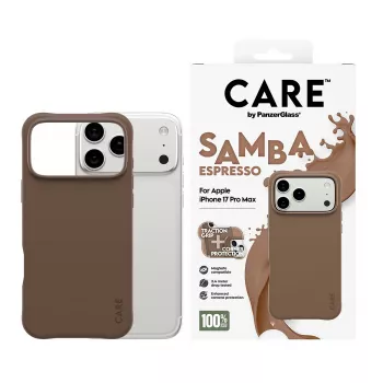 PanzerGlass CARE™ by ® Samba Case Espresso mit MagSafe iPhone 17 Pro Max