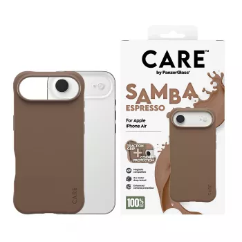 Cover PanzerGlass CARE by Fashionable Case Samba Espresso mit MagSafe iPhone 17 Air