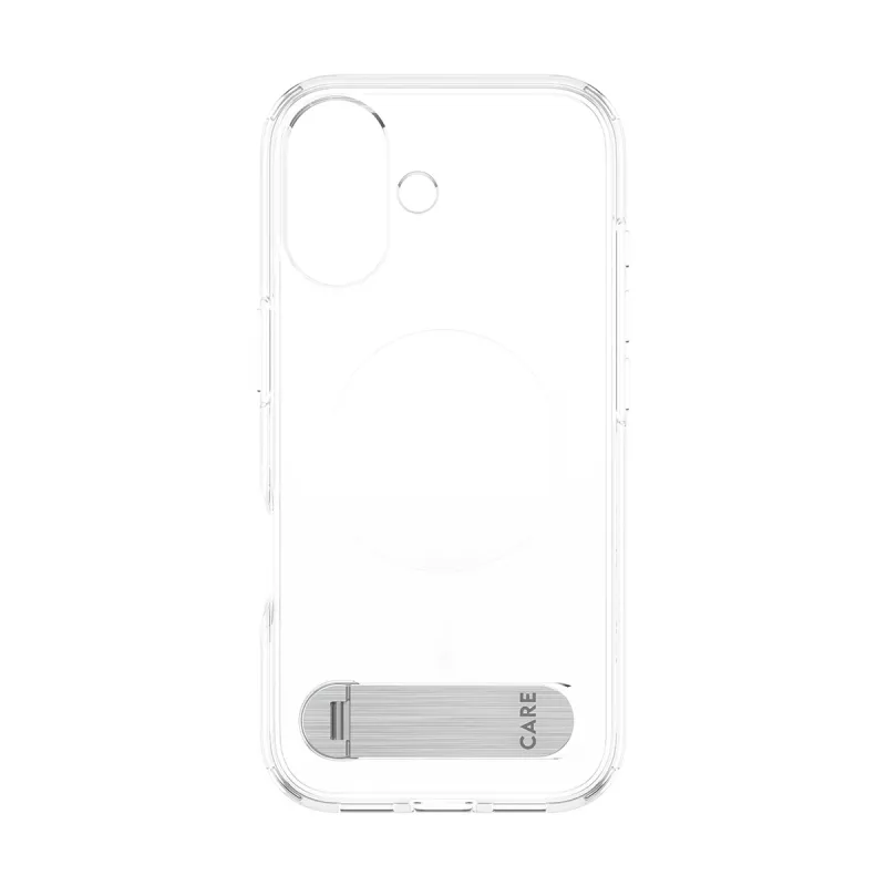 PanzerGlass CARE by Feature Hülle, transparent, mit Kickstand & MagSafe, iPhone 17