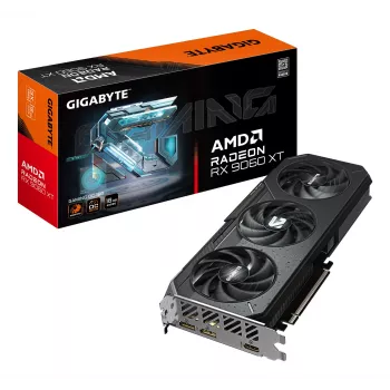 GIGABYTE Radeon RX 9060 XT GAMING OC 16G Grafikkarte - 16GB GDDR6, 128bit, PCI-E 5.0, 3320 MHz Core-Takt, 2 x DisplayPort, 1 x HDMI, GV-R9060XTGAMING OC-16GD