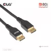 CLUB3D DisplayPort™ 2.1 VESA DP80 zertifiziertes Kabel 8K240Hz 2 m