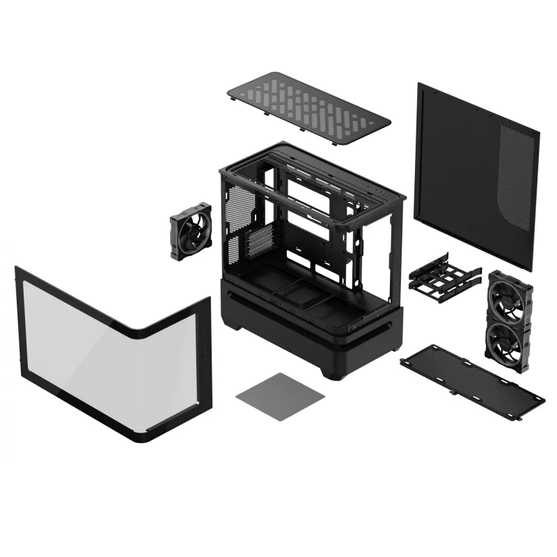 ASUS PRIME AP202 ARGB Midi Tower Schwarz