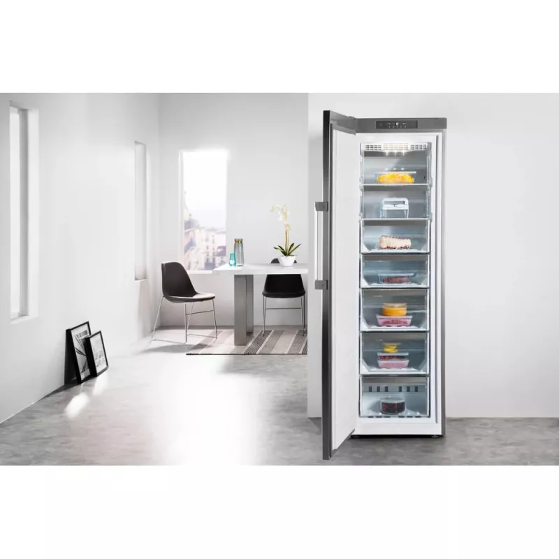 Whirlpool UW8 F2Y XBI F 2 Gefrierschrank Standgerät 263 L Edelstahl