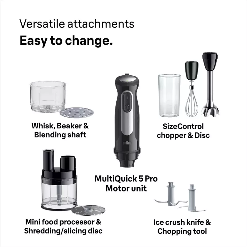 Braun MultiQuick 5 Pro MQ 55755 M 0,6 l Stabmixer 1000 W Schwarz