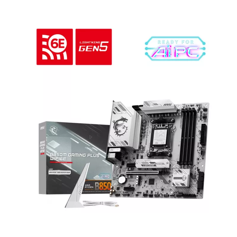 MSI B850M GAMING PLUS WIFI6E Mainboard AMD B850 Sockel AM5 micro ATX