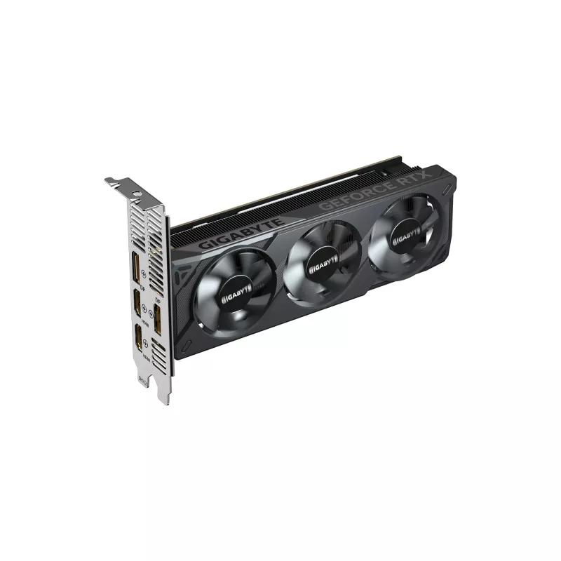 GIGABYTE GeForce RTX 5050 OC Low Profile 8G Grafikkarte - 8 GB GDDR6, 128 Bit, PCI-E 5.0, 2587 MHz Kerntakt, 2 x DP, 2 x HDMI, NVIDIA DLSS 4, GV-N5050OC-8GL