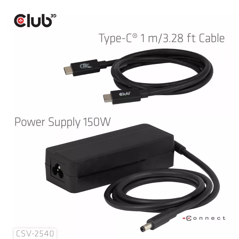 Dockingstation CLUB 3D 14-1 USB-C Quad Display USB4 mit 2× USB 2.0-Anschlüssen