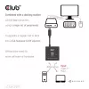 CLUB3D USB-C® bidirektionaler Video- + Daten- + PD-Umschalter, USB Type-C, 2x DisplayPort, 7680 x 4320 Pixel, Schwarz, 8K Ultra HD, 120 Hz