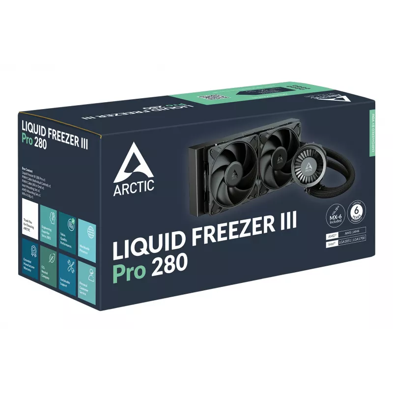 ARCTIC Liquid Freezer III Pro 280 - Multi-kompatibler All-in-One CPU-Wasserkühler