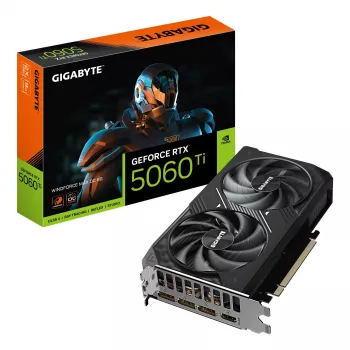 GIGABYTE GeForce RTX 5060 Ti WINDFORCE MAX OC 8G Grafikkarte - 8GB GDDR7, 128bit, PCI-E 5.0, 2587MHz Kerntakt, 3 x DP, 1 x HDMI, NVIDIA DLSS 4, GV-N506TWF2MAX OC-8GD