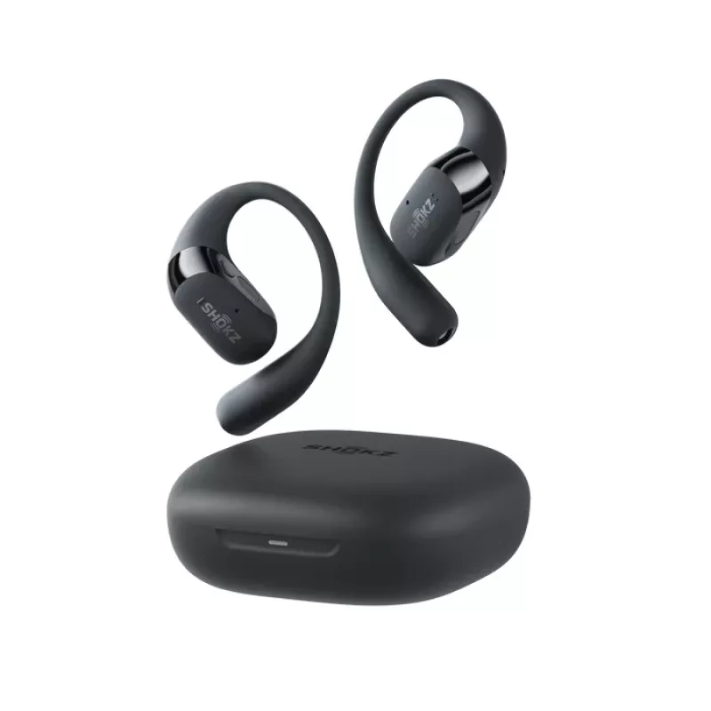 SHOKZ OpenFit 2+ Kopfhörer Kabellos Ohrbügel, Im-Ohr Anrufe/Musik Bluetooth Schwarz