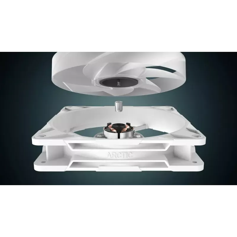 ARCTIC P14 Pro A-RGB (White) 140 mm A-RGB-PWM-Lüfter mit Kabel-Splitter