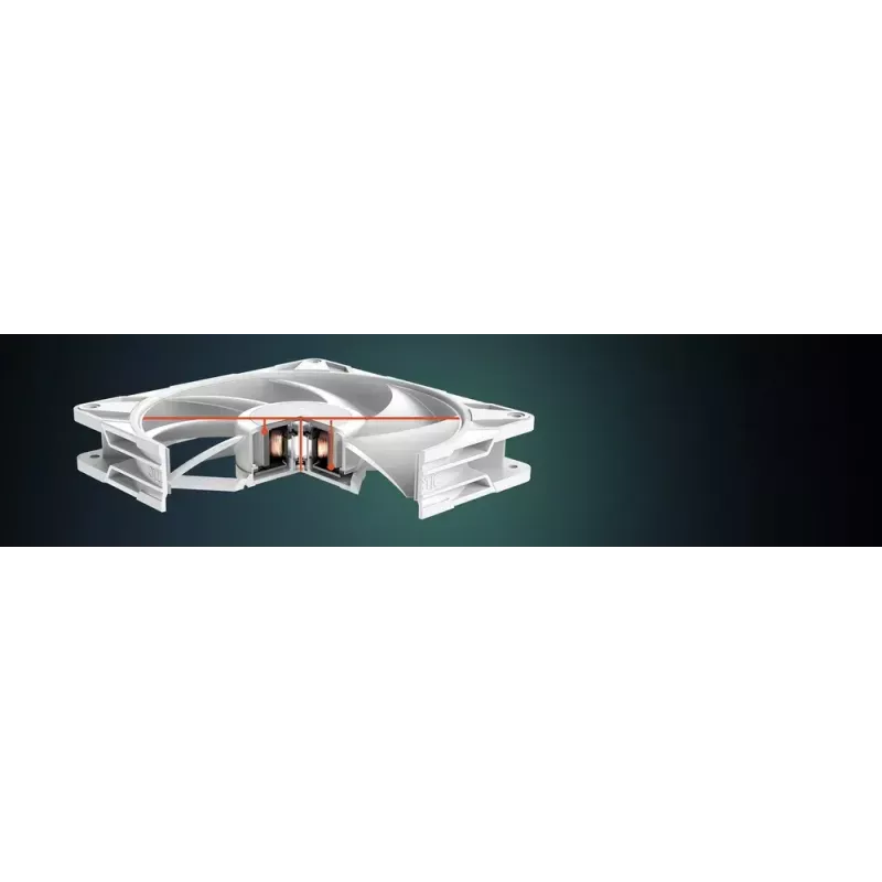 ARCTIC P14 Pro A-RGB (White) 140 mm A-RGB-PWM-Lüfter mit Kabel-Splitter