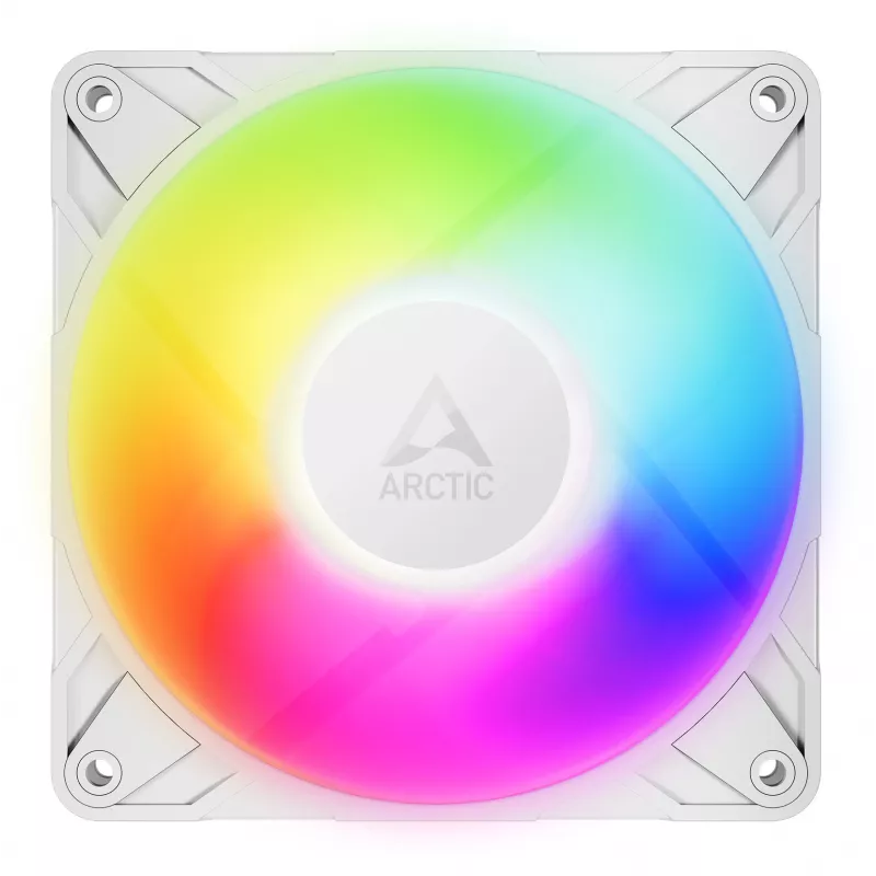 ARCTIC Freezer P12 Pro A-RGB (Weiß) - 120 mm A-RGB PWM Lüfter mit Kabel-Splitter