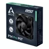 ARCTIC P14 Pro PST 140 mm PWM-Lüfter mit Kabel-Splitter, Lüfter, 14 cm, 400 U/min, 2500 U/min, 186 m³/h, Schwarz