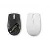 Kabellose kompakte Maus Lenovo Compact Mouse mit Batterie – beidhändig, 1000 DPI, HF-Wireless, 3 Tasten, grau