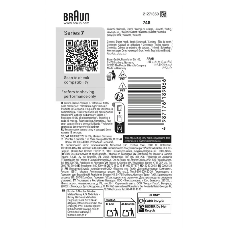 Braun Series 7 74 S Rasierkopf
