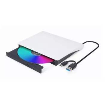GEMBIRD External USB DVD Drive, Schwarz-Weiß