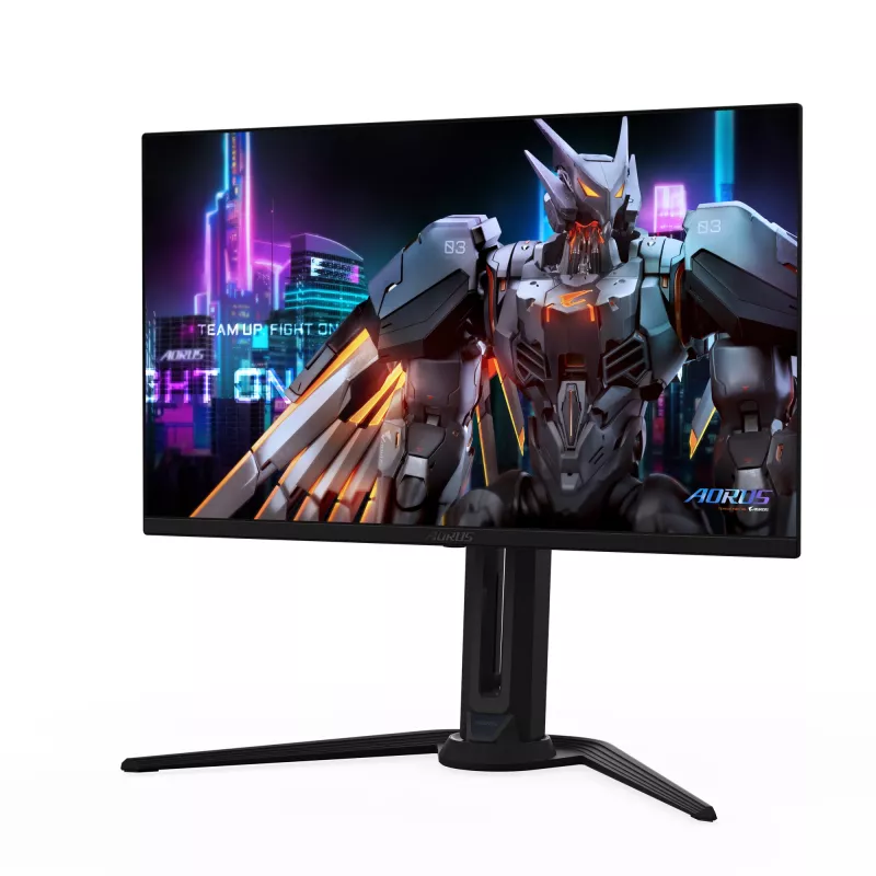 GIGABYTE AORUS FO27Q5P OLED QHD Gaming-Monitor – 2560 x 1440, 500 Hz, 0,03 ms, KVM, 300 cd/m², FreeSync Premium Pro, DisplayHDR True Schwarz 500, DisplayPort 2.1