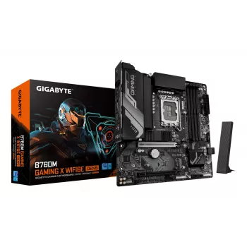 GIGABYTE B760M GAMING X WIFI6E GEN5 Micro ATX Motherboard, LGA1700, B760, DDR5 bis 5600MHz, 4 DIMM, 2x PCIe 4.0 M.2, Wi‑Fi 6E, 2.5GbE