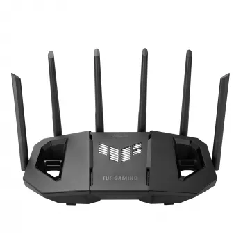 ASUS 90IG0A30-MO9C00 Wireless Router 2,5 Gigabit Ethernet Tri-Band (2,4 GHz / 5 GHz / 6 GHz) Schwarz