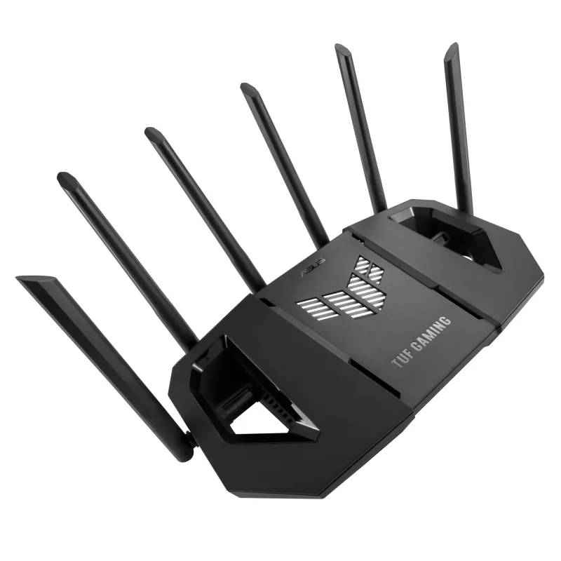 ASUS 90IG0A30-MO9C00 Wireless Router 2,5 Gigabit Ethernet Tri-Band (2,4 GHz / 5 GHz / 6 GHz) Schwarz