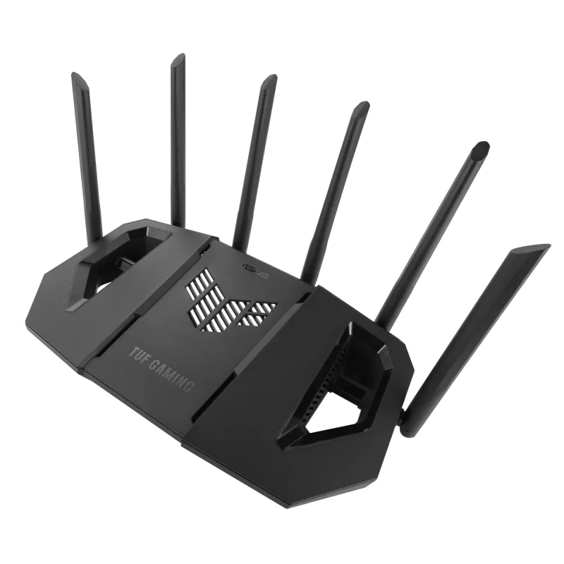 ASUS 90IG0A30-MO9C00 Wireless Router 2,5 Gigabit Ethernet Tri-Band (2,4 GHz / 5 GHz / 6 GHz) Schwarz
