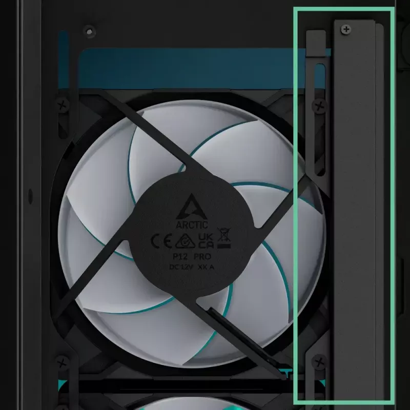 PC-Gehäuse ARCTIC Xtender (Mirror Black) Midi-Tower Schwarz