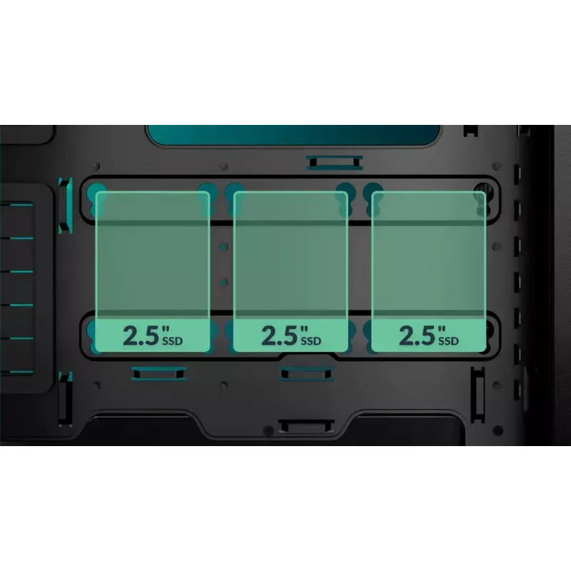 PC-Gehäuse ARCTIC Xtender (Mirror Black) Midi-Tower Schwarz
