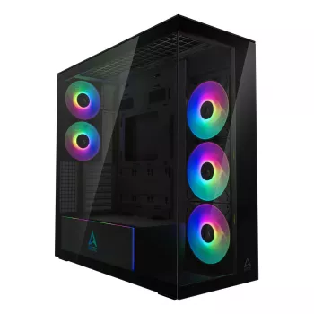 PC-Gehäuse ARCTIC Xtender (Mirror Black) Midi-Tower Schwarz
