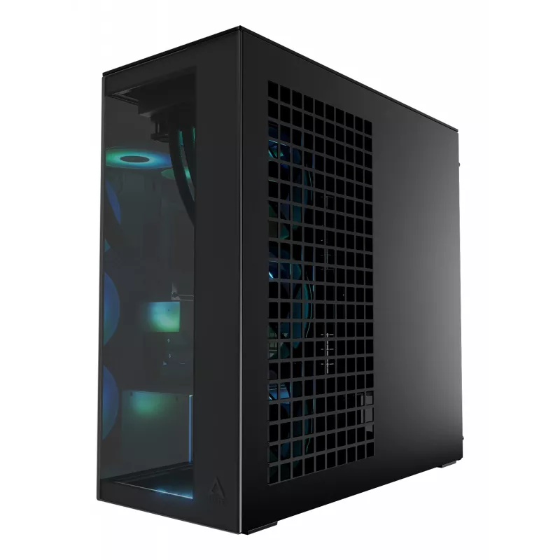 ARCTIC Xtender (Schwarz) Premium E-ATX PC-Gehäuse, Midi-Tower, PC, Schwarz, EATX, Metall, Tempered Glass, Gaming