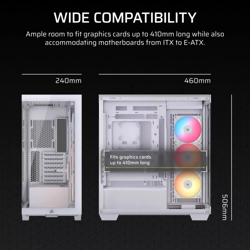 CORSAIR Midi Tower 3500X RS-R ARGB Weiß
